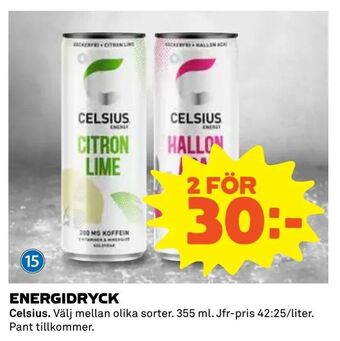 Coop Extra Energidryck erbjuda