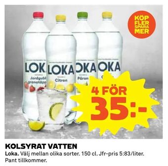 Coop Extra Kolsyrat vatten erbjuda