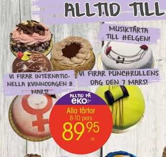 EKO Alla tårtor erbjuda