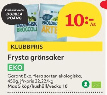 Hemköp Frysta grönsaker erbjuda