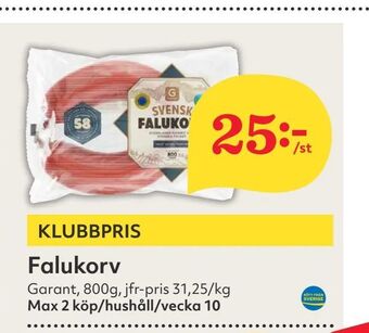Hemköp Falukorv erbjuda