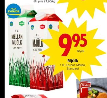 Matöppet Mjölk erbjuda
