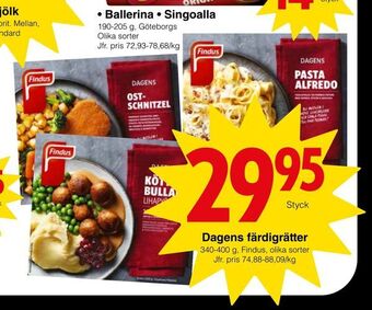 Matöppet Dagens färdigrätter erbjuda