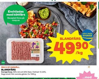 Coop Daglivs Blandfärs erbjuda