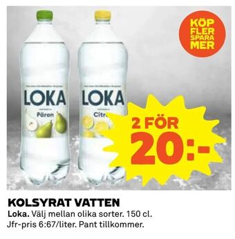 Coop Daglivs Kolsyrat vatten erbjuda