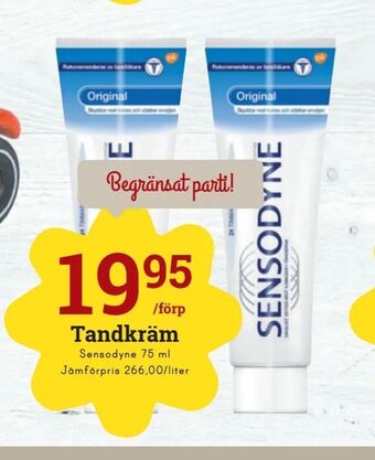 minmatbutik Tandkräm erbjuda