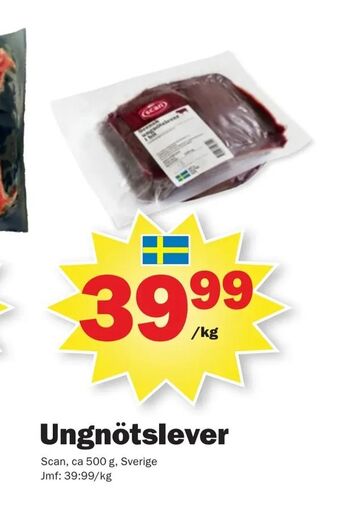 Pekås Ungnötslever erbjuda
