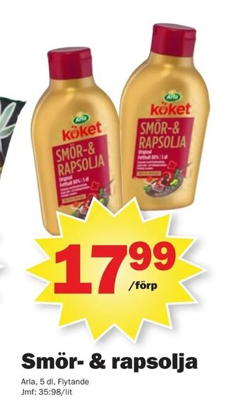 Pekås Smör- & rapsolja erbjuda