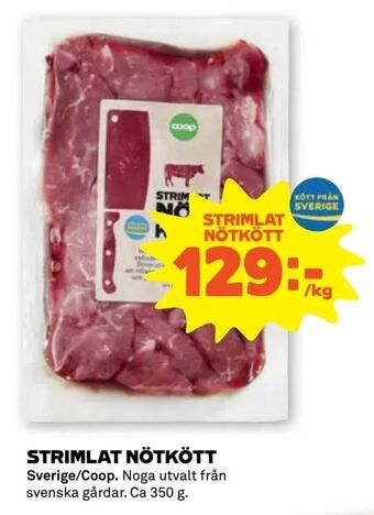 Stora Coop Strimlat nötkött erbjuda