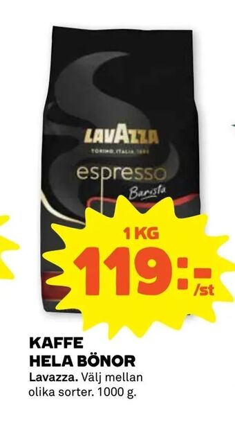 Stora Coop Kaffe hela bönor erbjuda