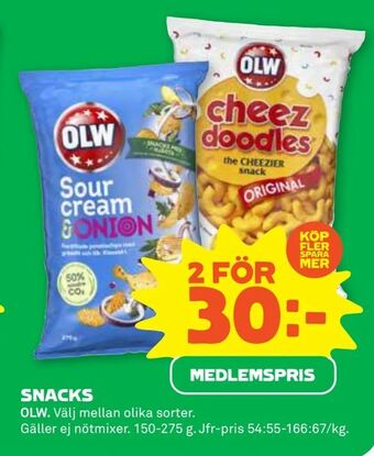 Stora Coop Snacks erbjuda