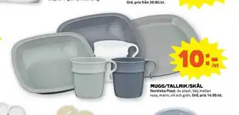 Mugg/tallrik/skål