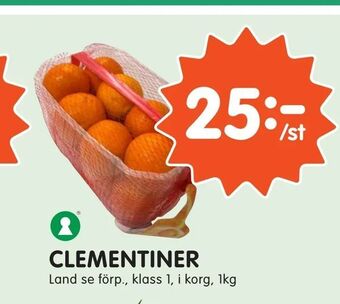 Tempo Clementiner erbjuda