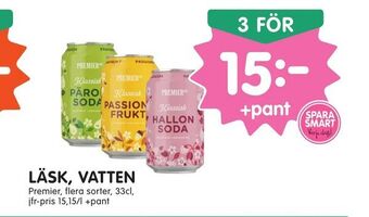 Tempo Läsk, vatten erbjuda