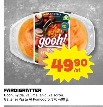 Coop Färdigrätter erbjuda