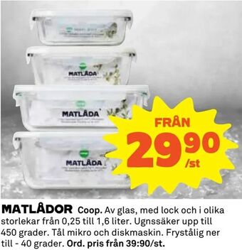 Coop Matlådor erbjuda