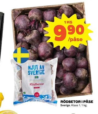 Coop Rödbetor i påse erbjuda