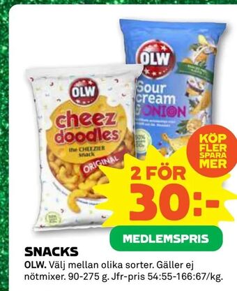 Coop Konsum Snacks erbjuda