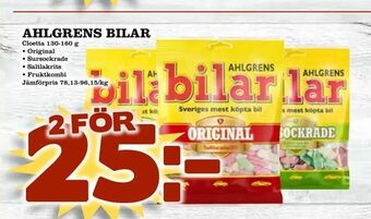 Bonum Matmarknad Ahlgrens bilar erbjuda