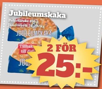 Bonum Matmarknad Jubileumskaka erbjuda