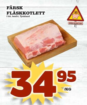 Matdax Färsk fläskkotlett erbjuda