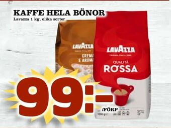 Nelins Kaffe hela bönor erbjuda