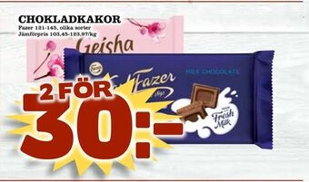 Nelins Chokladkakor erbjuda