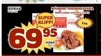 Nya Pulsen Kebab erbjuda