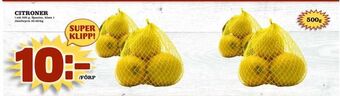 Nya Pulsen CITRONER erbjuda