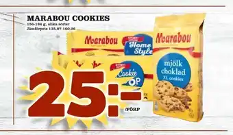 Supergrossen Marabou cookies erbjuda