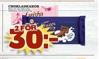 Supergrossen Chokladkakor erbjuda