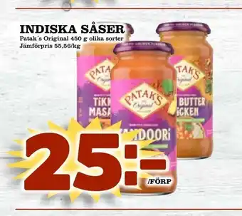 Supergrossen Indiska såser erbjuda