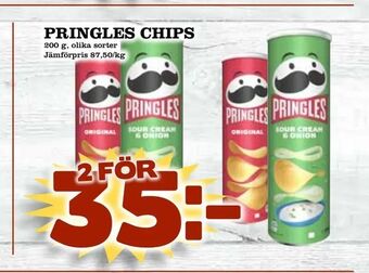 Supergrossen Pringles chips erbjuda