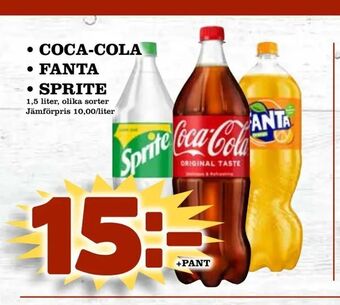 Supergrossen coca-cola • fanta • sprite erbjuda