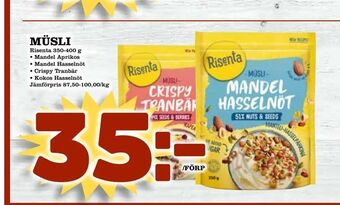 Supergrossen Müsli erbjuda