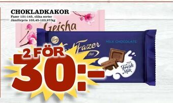 Din Mat Chokladkakor erbjuda