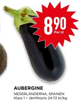 Willys Aubergine erbjuda