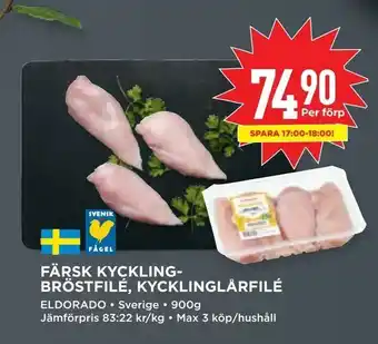 Willys Färsk kyckling- bröstfilé, kycklinglårfilé erbjuda