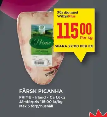 Willys Färsk picanha erbjuda