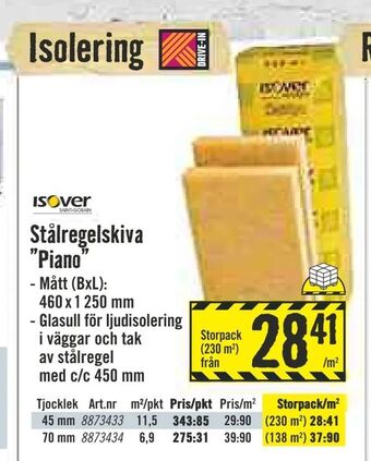 Stålregelskiva "Piano"
