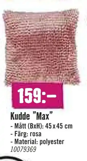 Hornbach Kudde "Max" erbjuda
