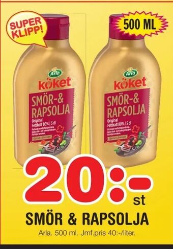 Nya Pulsen Smör & rapsolja erbjuda