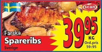 Supergrossen Spareribs erbjuda