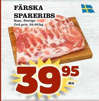 Supergrossen Färska spareribs erbjuda