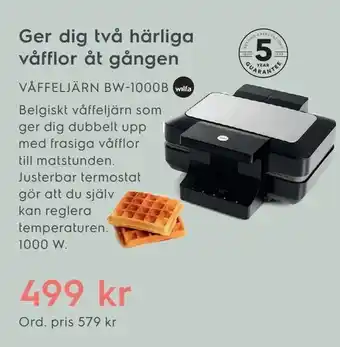 Electrolux Home VÅFFELJÄRN BW-1000B erbjuda
