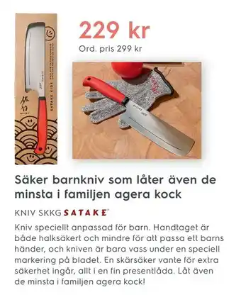 KNIV SKKG Kniv speciellt anpassad för barn