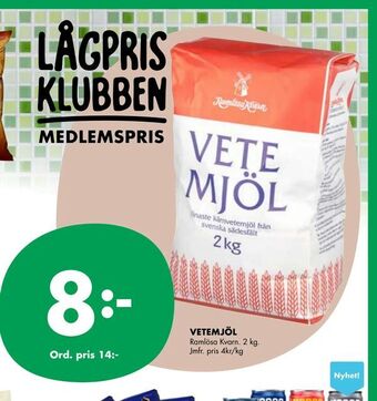 ÖoB Vetemjöl erbjuda