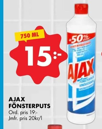 ÖoB Ajax fönsterputs erbjuda
