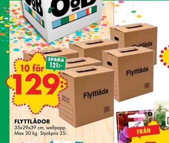ÖoB Flyttlådor erbjuda