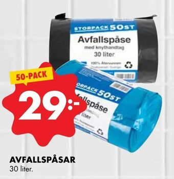 ÖoB Avfallspåsar erbjuda